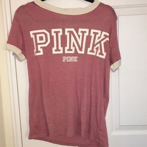 PINK short sleeve logo shirt